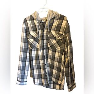 North Western Mfg co Flannel Hoodie Mens XL